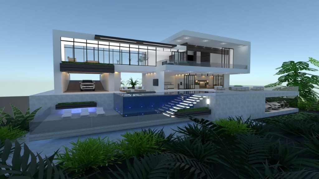 How can I make a 3D design of my house