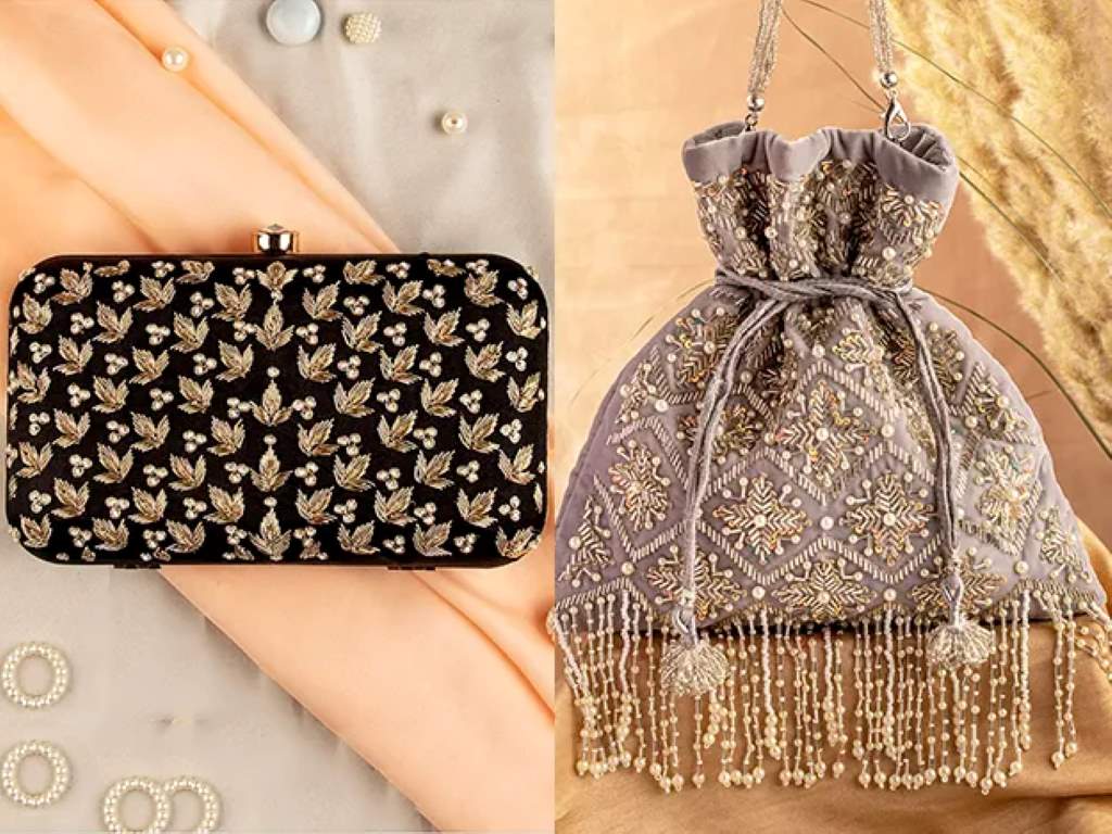 handbag for a silk dress