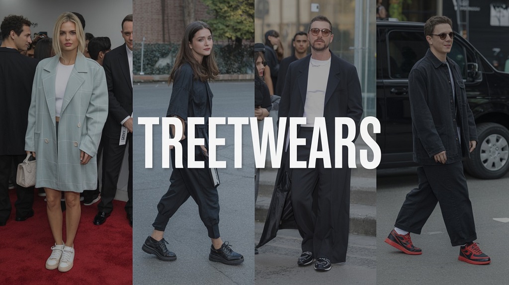 Famous celebrities wearing designer clothing and shoes, highlighting how their style choices shape popular fashion and footwear trends.