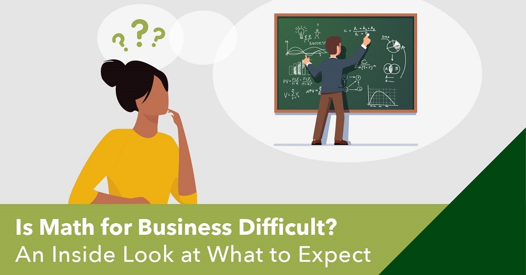Is business math harder than regular math