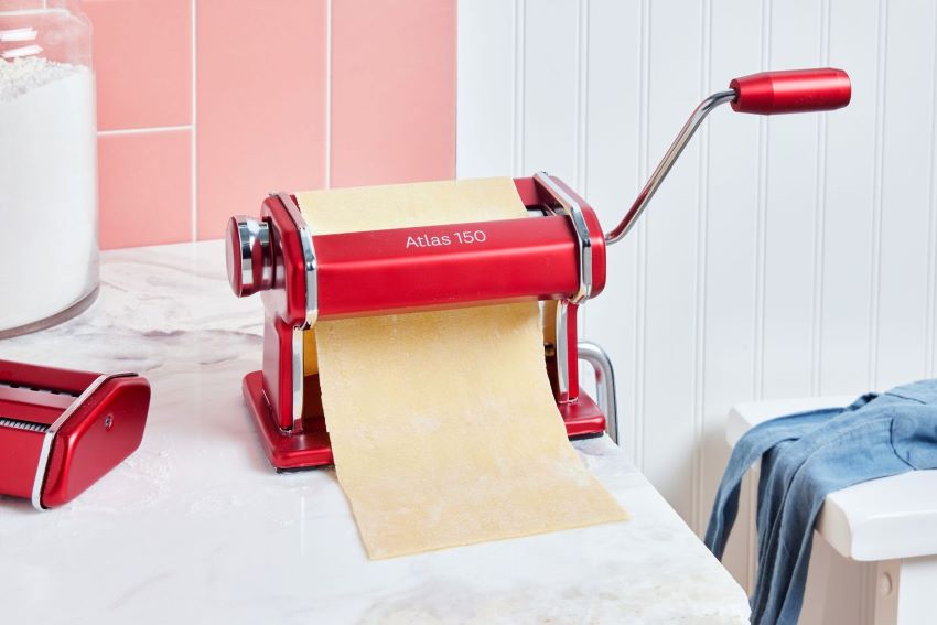 Marcato Atlas 150 in a kitchen, popular among home pasta enthusiasts