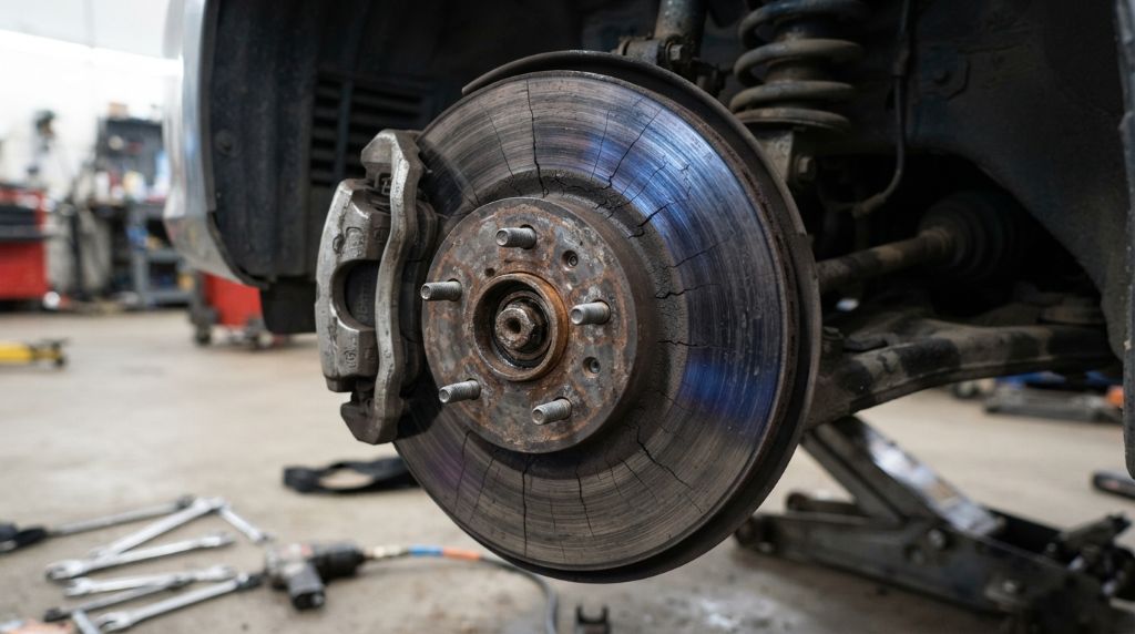 Measuring brake rotor temperature after driving