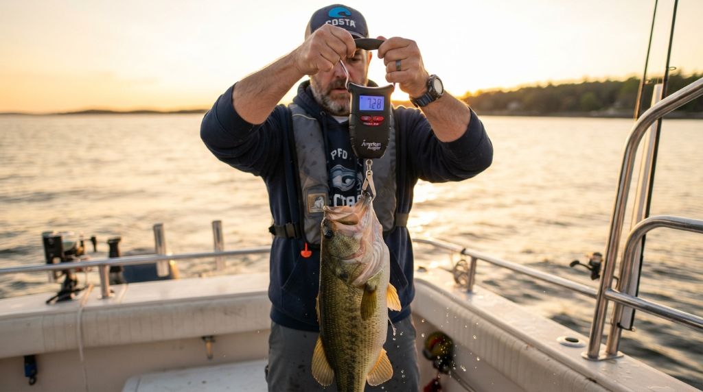 Measuring catch weight accurately while fishing