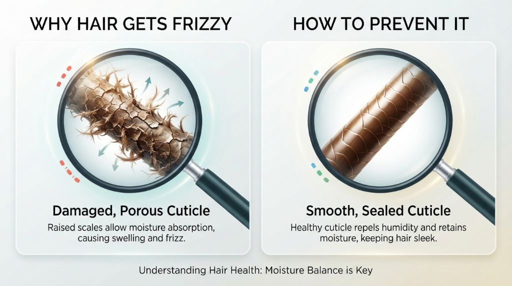 Why hair gets frizzy and how to prevent it