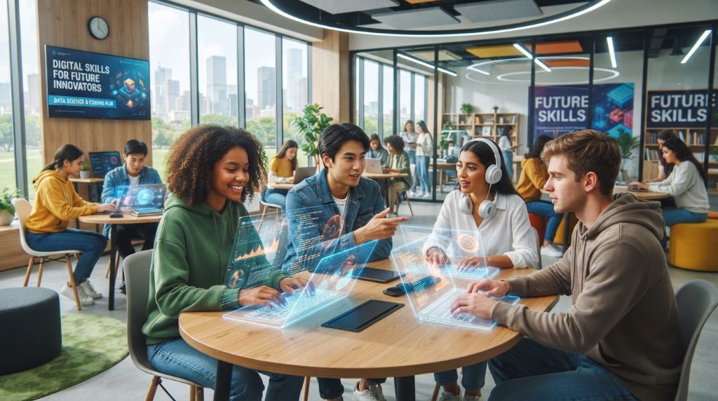 Entrepreneurs developing technology skills for future growth