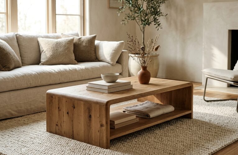 Learn how to select a coffee table that blends natural organic textures with durable, functional design. Find the right piece for your living space today.
